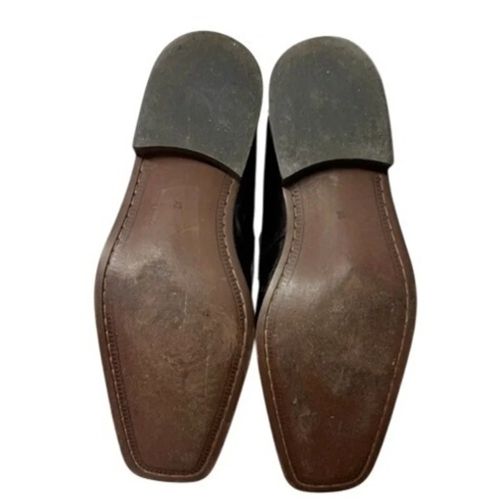 Marco Vici Mens Black Leather Thome Loafer Dress‎ Shoes Size 12M